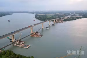 Dự án mở rộng cao tốc Thành phố Hồ Chí Minh-Long Thành đang được triển khai đồng loạt nhiều hạng mục.