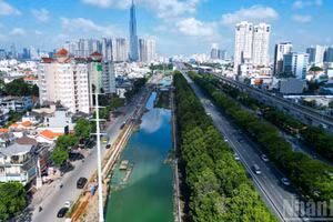 Dự án cải tạo rạch Đá Đỏ đang dần về đích.