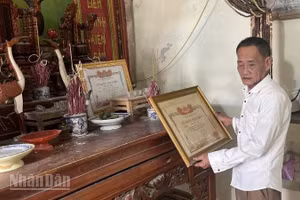 Ông Trần Trung, em trai của 2 liệt sĩ Võ Tấn Thọ và Trần Sỹ Lực.