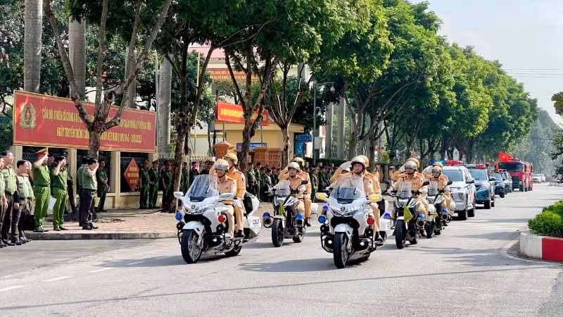 Lực lượng Công an tỉnh Ninh Bình quyết tâm bảo đảm an ninh, trật tự, bảo vệ an toàn tuyệt đối Đại hội Đảng bộ tỉnh lần thứ I, nhiệm kỳ 2025-2030.
