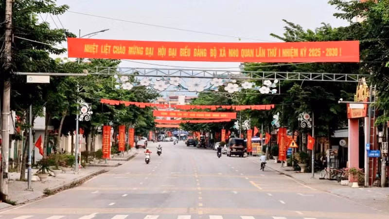 Nho Quan phấn đấu 100% đường giao thông xã được cứng hóa, trong đó có 50% trải thảm nhựa, 80% có hệ thống đèn chiếu sáng.