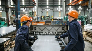 Sản xuất công nghiệp tăng trưởng tích cực. (Ảnh: THÀNH ĐẠT)