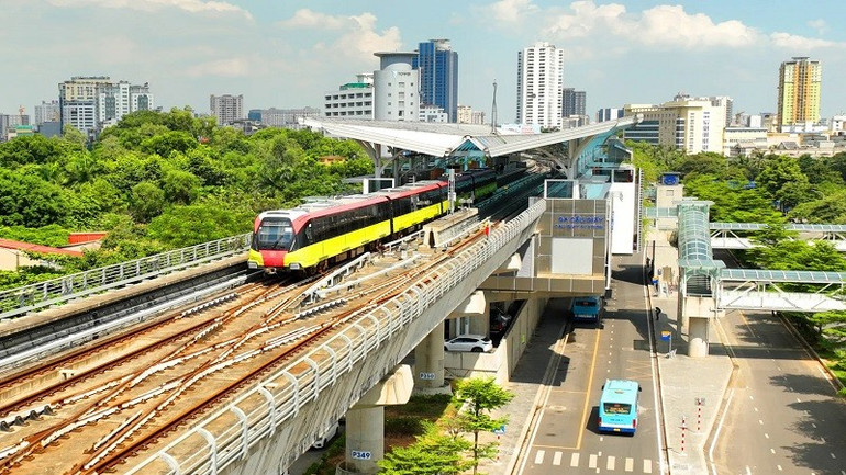 Cat Linh - Ha Dong metro line. (Photo: nhandan.vn). hn-26.jpg