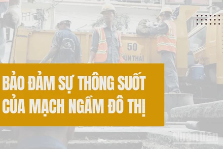 Bảo đảm sự thông suốt của mạch ngầm đô thị