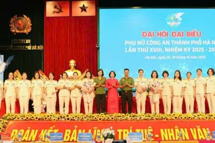 Đại hội Đại biểu Phụ nữ Công an Thành phố Hà Nội lần thứ XVIII, nhiệm kỳ 2025-2030.