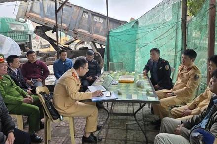 Tổ công tác liên ngành đã lập biên bản đối với các hành vi vi phạm theo chức năng, thẩm quyền.