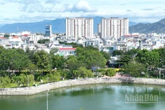 Một góc trung tâm phường Phan Rang (Khánh Hòa) được đầu tư hạ tầng đồng bộ. (Ảnh: NGUYỄN TRUNG)