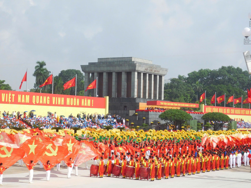 Chương trình văn nghệ Kỷ niệm 80 năm Cách mạng Tháng Tám và Quốc khánh tại Quảng trường Ba Đình sáng 2/9/2025.