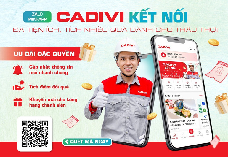 Người dùng dễ dàng truy cập “CADIVI Kết Nối” trực tiếp trên Zalo mà không cần tải thêm ứng dụng riêng biệt. c2.jpg