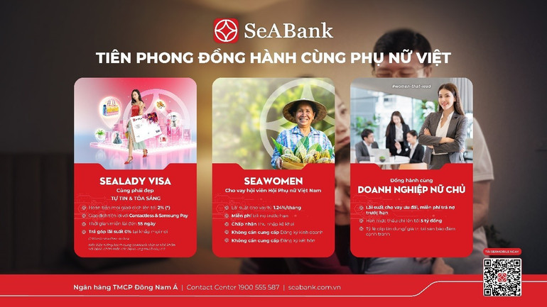 SeABank cung cấp sản phẩm chuyên biệt, mở rộng cơ hội phát triển cho khách hàng nữ. sea3.jpg