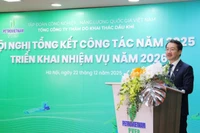 Đồng chí Nguyễn Thiện Bảo - Tổng Giám đốc PVEP báo cáo tổng kết công tác năm 2025.
