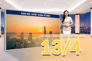 [Video] Dự báo thời tiết đêm nay và ngày mai ngày 13/4/2026: Nắng nóng bao trùm Bắc – Trung Bộ, Nam Bộ có dông về chiều tối