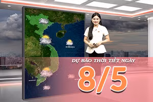 [Video] Dự báo thời tiết ngày 8/5/2026: Mưa dông bao trùm miền Bắc
