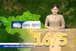 [Video] Dự báo thời tiết đêm nay và ngày mai ngày 16/5/2026: Mưa dông về chiều tối tại Nam Bộ, trong khi Trung Bộ và Bắc Bộ oi nóng