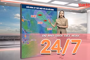 [Video] Dự báo thời tiết ngày 24/7/2026: Mưa lớn bao phủ Bắc Bộ, Trung Bộ dịu nắng