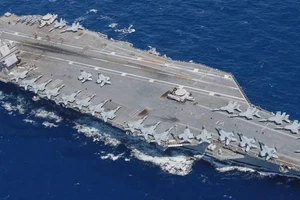 [Video] Tàu sân bay USS Gerald R. Ford cháy tại Biển Đỏ, 2 thủy thủ bị thương
