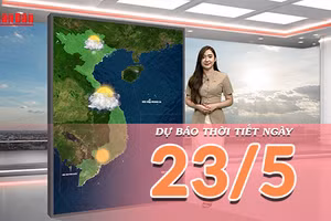 [Video] Dự báo thời tiết ngày 23/5/2026: Nắng nóng gay gắt mở rộng tại Bắc Bộ và Trung Bộ