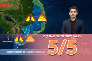 [Video] Dự báo thời tiết ngày 5/5/2026: Nắng trở lại tại Bắc Bộ và Trung Bộ
