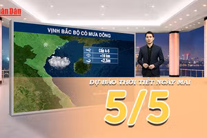 [Video] Dự báo thời tiết đêm nay và ngày mai ngày 5/5/2026: Mưa thu hẹp, trời chuyển nắng tại Bắc Bộ và Trung Bộ
