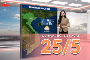 [Video] Dự báo thời tiết ngày 25/5/2026: Nắng nóng gay gắt bao trùm Bắc Bộ, Trung Bộ, có nơi trên 40 độ