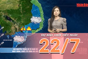 [Video] Dự báo thời tiết ngày 22/7/2026: Trung Bộ bước vào đợt nắng nóng đỉnh điểm, Nam Bộ mưa dông về chiều tối