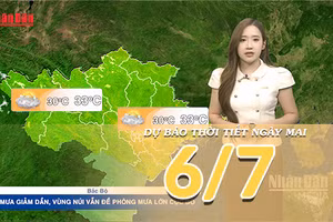 [Video] Dự báo thời tiết đêm nay và ngày mai ngày 6/7/2026: Hoàn lưu sau bão tiếp tục gây mưa ở Bắc Bộ và Trung Bộ