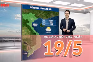 [Video] Dự báo thời tiết ngày 19/5/2026: Mưa dông gia tăng, Bắc Bộ cảnh báo lũ quét vùng núi 
