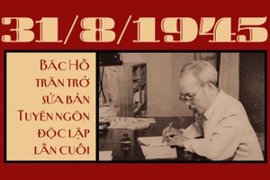 [Video] 31/8/1945: Bác Hồ trăn trở sửa Tuyên ngôn độc lập lần cuối