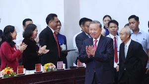 Tổng Bí thư Tô Lâm dự Lễ công bố Nghị quyết sáp nhập đơn vị hành chính tại Thành phố Hồ Chí Minh.