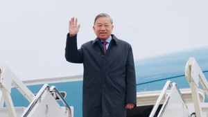 Tổng Bí thư Tô Lâm tới Hoa Kỳ, tham dự cuộc họp khai mạc Hội đồng Hòa bình về Gaza. (Ảnh: VĂN HIẾU)