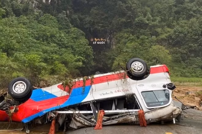Mưa lũ làm thiệt hại tài sản của người dân. (Ảnh: Báo Cao Bằng)