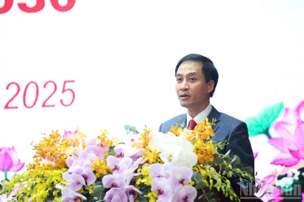 Ông Trần Lê Huy được chỉ định giữ chức Bí thư Đảng ủy phường Trà Lý nhiệm kỳ 2025-2030. ndo_br_3.jpg