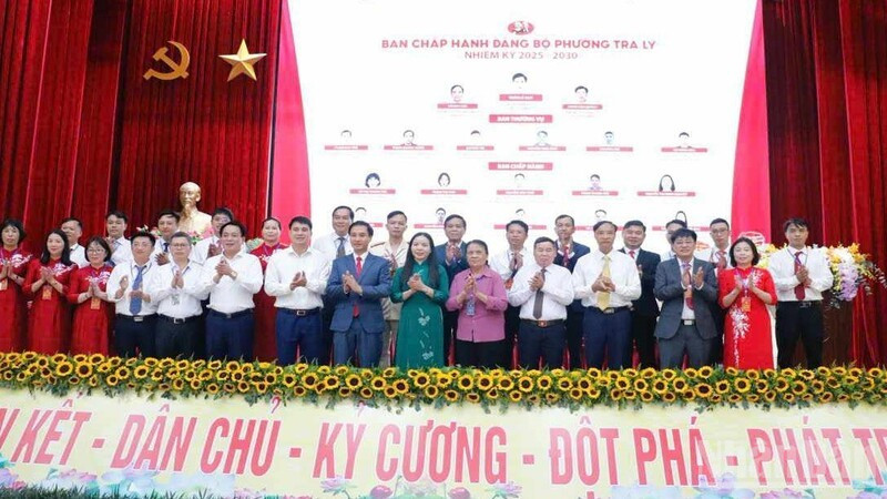 Ra mắt Ban chấp hành Đảng bộ phường Trà Lý nhiệm kỳ 2025-2030.