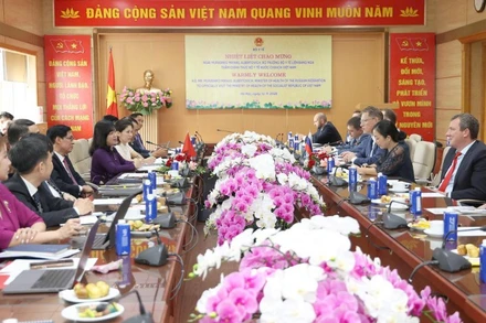 Quang cảnh buổi hội đàm.