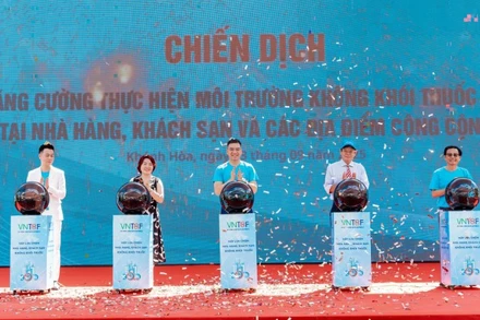 Lễ phát động Chiến dịch tăng cường thực hiện môi trường không khói thuốc lá tại Khánh Hoà.