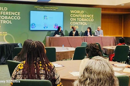 Phiên thảo luận chuyên đề về tài chính bền vững trong khuôn khổ Hội nghị Thế giới về Kiểm soát thuốc lá năm 2025.