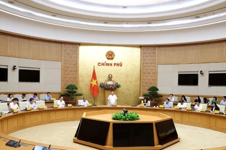 Quang cảnh phiên họp của Ban Chỉ đạo liên ngành Trung ương về an toàn thực phẩm. (Ảnh: ĐỨC TUÂN)