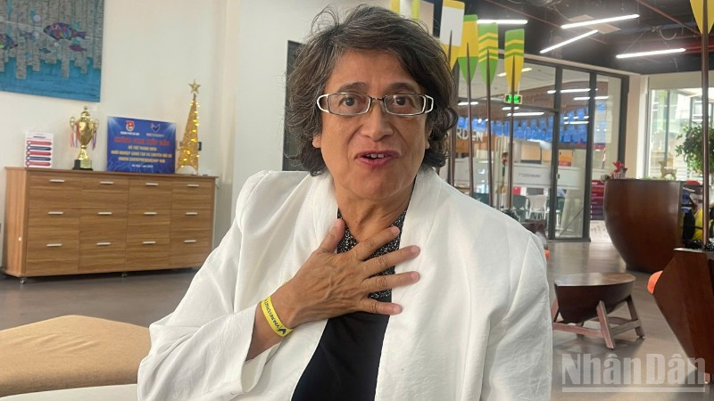 Giáo sư María Esperanza Martínez-Romero:. (Ảnh: THIÊN LAM)