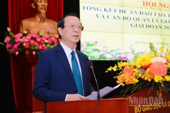 Thứ trưởng Thường trực Phạm Ngọc Thưởng phát biểu tại hội nghị.