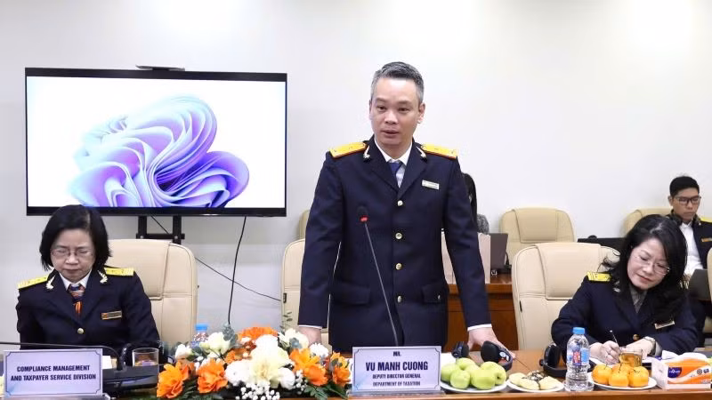 Phó Cục trưởng Vũ Mạnh Cường đánh giá cao sự hỗ trợ kỹ thuật hiệu quả và đồng hành của Dự án GIZ đối với ngành Thuế Việt Nam.