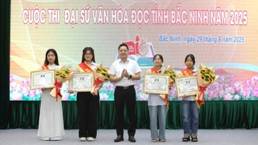 Bốn cá nhân đạt giải A Đại sứ văn hoá đọc tỉnh Bắc Ninh năm 2025.