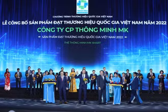 Lãnh đạo MK Smart nhận giải thưởng Thương hiệu Quốc gia