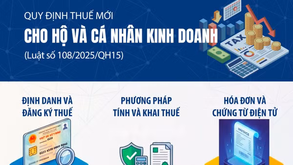 [Infographic] Quy định mới về kiểm tra thuế và số hóa quản lý cho hộ và cá nhân kinh doanh
