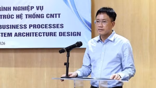 Phó Cục trưởng Cục Thuế Mai Sơn phát biểu khai mạc Hội thảo.
