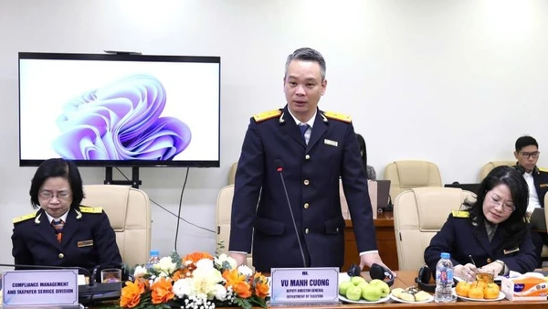 Phó Cục trưởng Vũ Mạnh Cường đánh giá cao sự hỗ trợ kỹ thuật hiệu quả và đồng hành của Dự án GIZ đối với ngành Thuế Việt Nam.