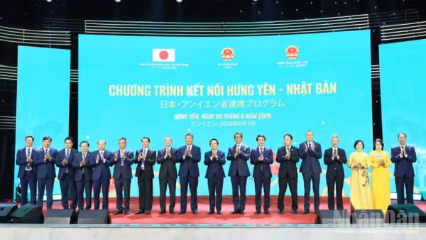 Các đại biểu tỉnh Hưng Yên và Nhật Bản tại Chương trình kết nối đầu tư.