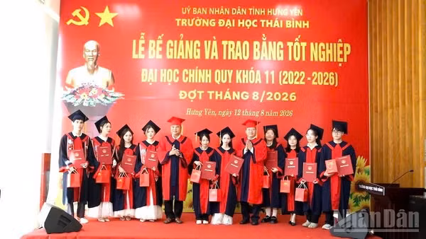 Niềm vui của các tân cử nhân ngày nhận bằng tốt nghiệp.