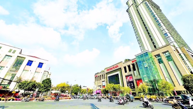 Một góc Cần Thơ những ngày bước sang năm mới.