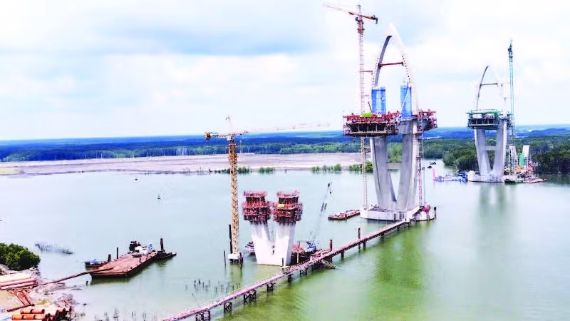 Cầu Phước An nối Đồng Nai với Thành phố Hồ Chí Minh đang được triển khai xây dựng.