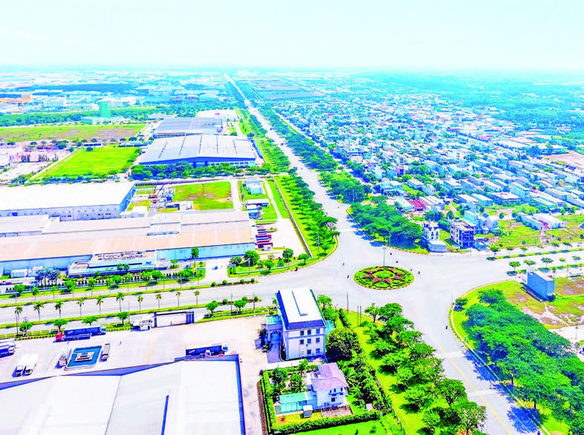 Vốn đầu tư nước ngoài tại Bình Dương trong 5 tháng đầu năm 2025 tập trung vào sản xuất ở các khu công nghiệp. Trong ảnh: Một góc Khu công nghiệp Việt Nam-Singapore 2 tại Bình Dương.